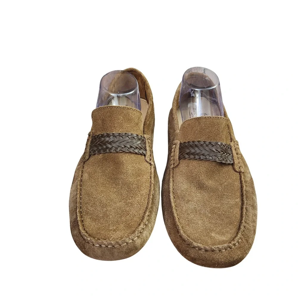 Marc Joseph New York Mens Tan Suede Driving Loafers Moccasin Slip-on Brazil 13